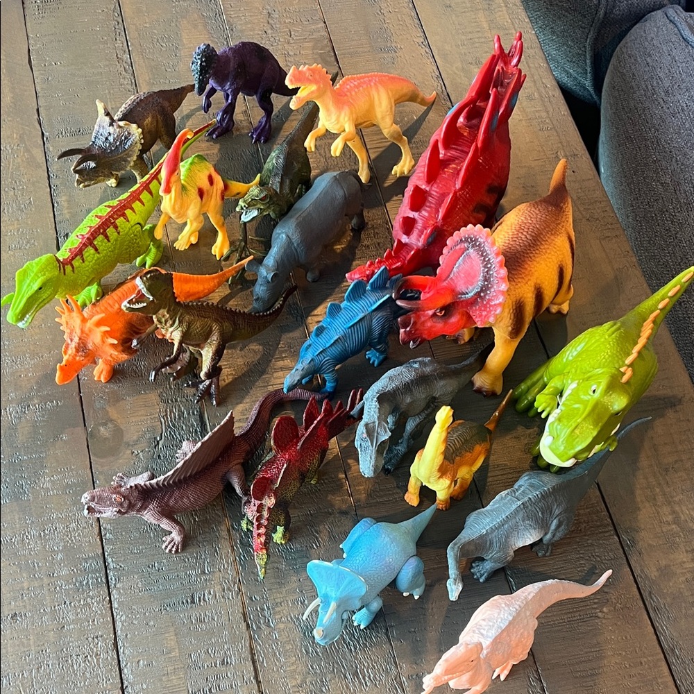 Colorful Dinosaur Toy Set